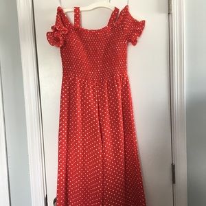 Super cute red romper!